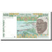 Banknote, West African States, 500 Francs, 1991, KM:710Ka, AU(50-53)