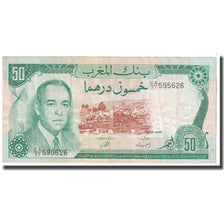 Billet, Maroc, 50 Dirhams, 1985, KM:58b, TB