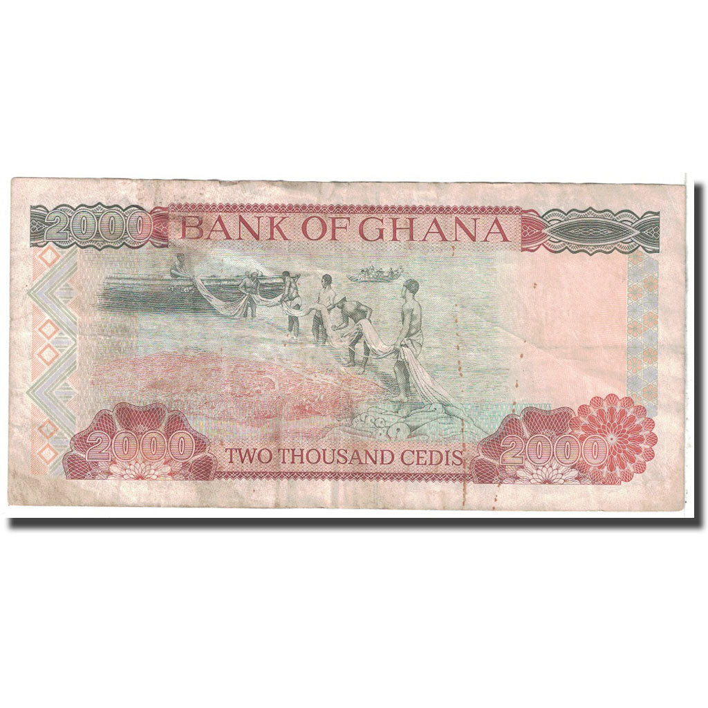 Banknote, Ghana, 2000 Cedis, 1995, 1995-01-06, KM:30b, VF(20-25)