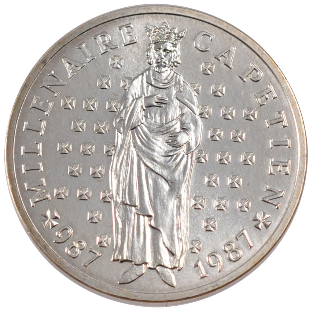 FRANCE, 10 Francs, 1987, MS(65-70), Silver, Gadoury #820, 12.00