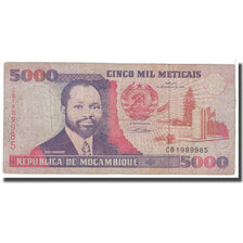 Banknote, Mozambique, 5000 Meticais, 1991, 1991-06-16, KM:136, VG(8-10)