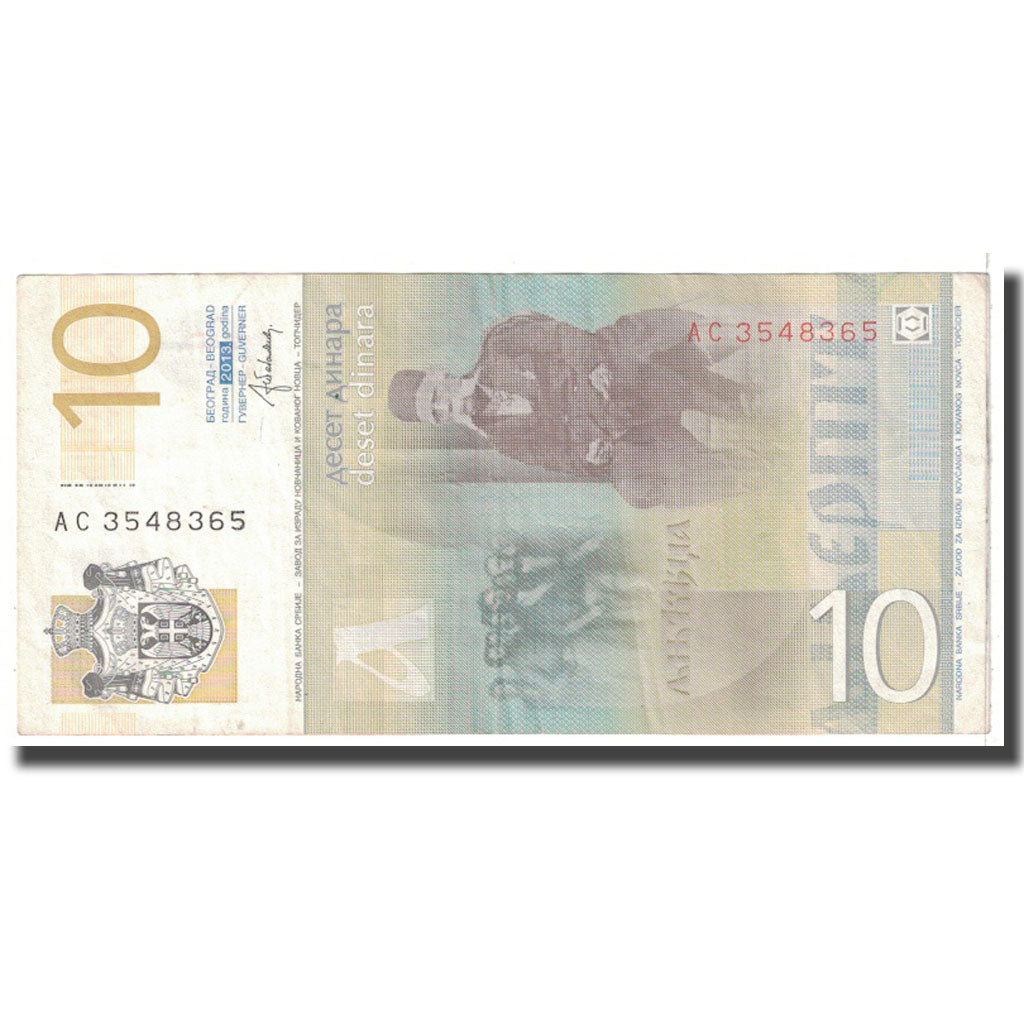 Banknote, Serbia, 10 Dinara, 2013, KM:54b, EF(40-45)