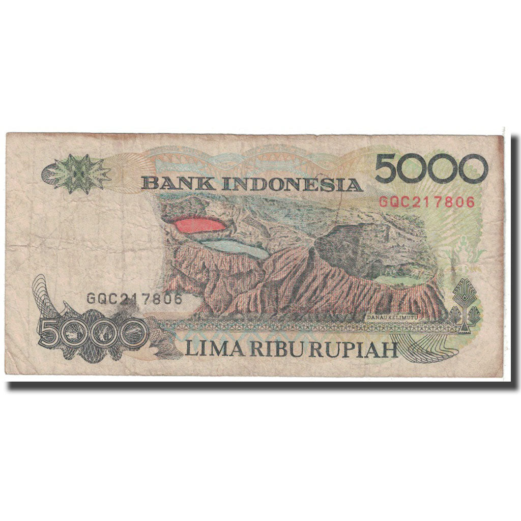 Billete, 5000 Rupiah, 1992, Indonesia, KM:130a, RC
