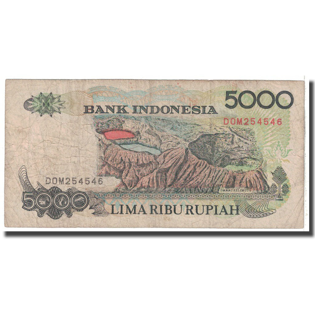 Billete, 5000 Rupiah, 1992, Indonesia, KM:130a, RC