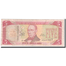 Biljet, Liberia, 5 Dollars, 2009, KM:26d, B