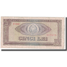 Banknote, Romania, 5 Lei, 1966, KM:93a, VG(8-10)