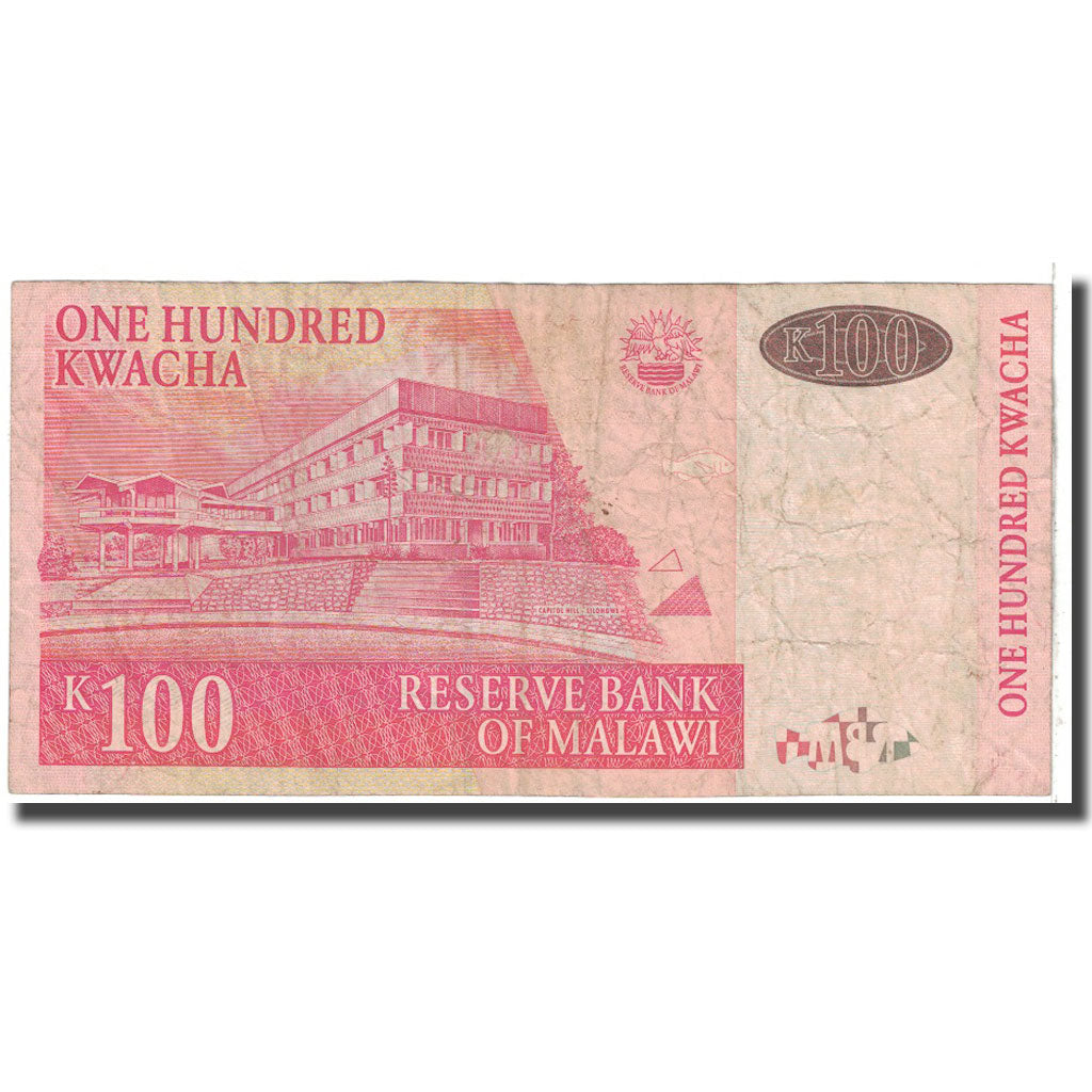 Banknote, Malawi, 100 Kwacha, 2011, 2011-06-30, KM:54e, VG(8-10)