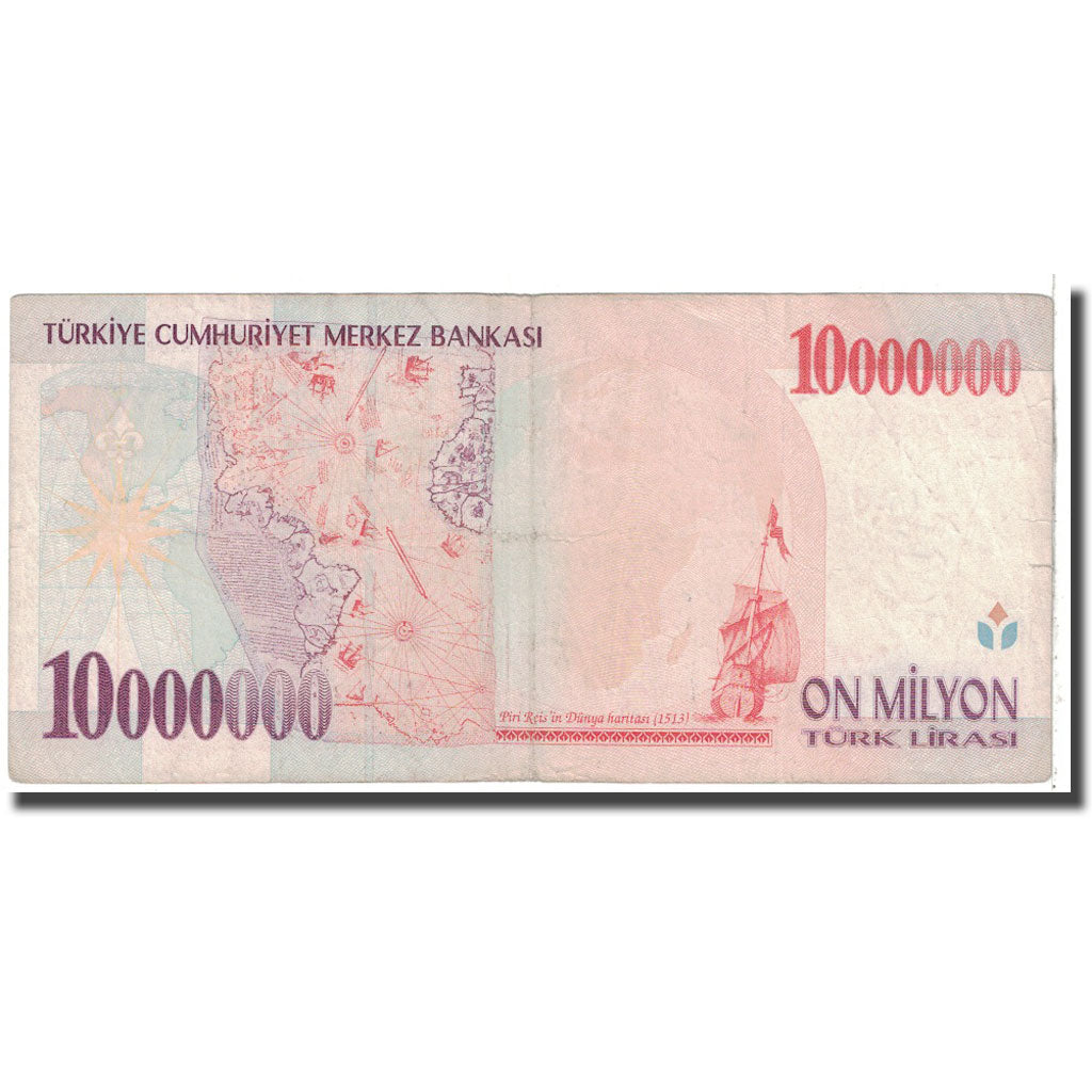 Banknote, Turkey, 10,000,000 Lira, 1999, KM:214, VF(20-25)