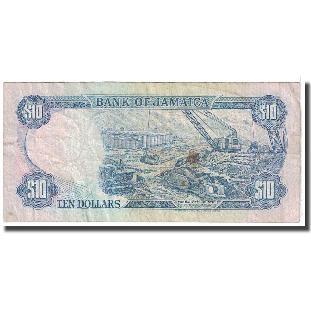 Banknote, Jamaica, 10 Dollars, 1994, 1994-03-01, KM:71e, VG(8-10)
