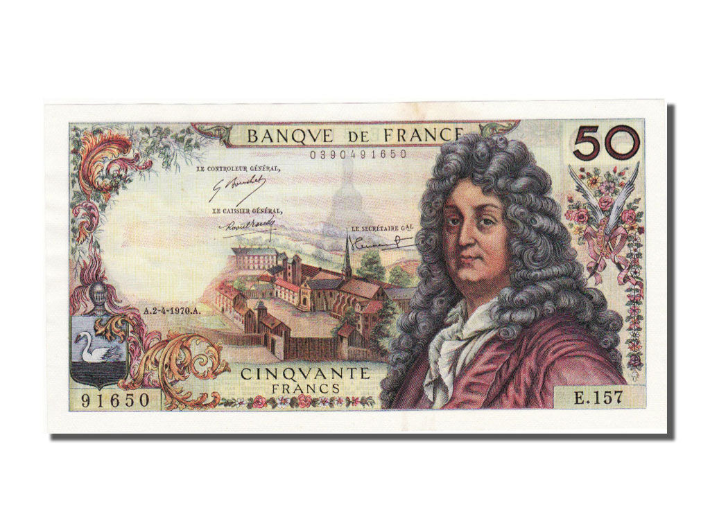 FRANCE, 50 Francs, 1970, KM #148c, 1970-04-02, EF(40-45), Fayette #64.16