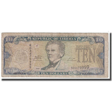 Banknote, Liberia, 10 Dollars, 2009, KM:27e, VG(8-10)