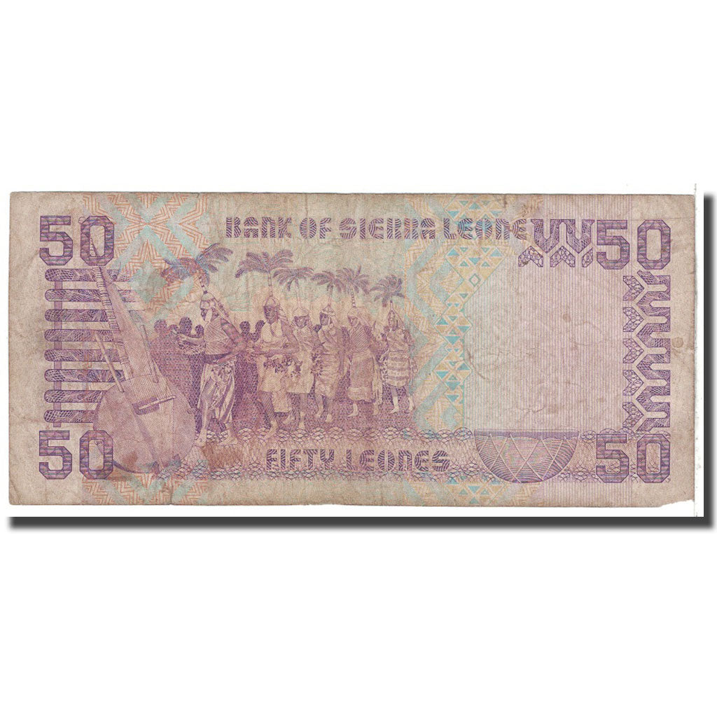 Banknote, Sierra Leone, 50 Leones, 1988, 1988-04-27, KM:17a, VG(8-10)