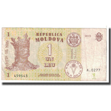 Banknote, Moldova, 1 Leu, 2010, KM:8j, VG(8-10)