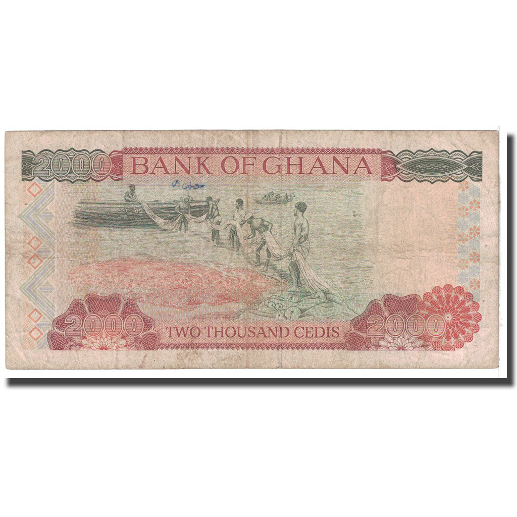 Banknote, Ghana, 2000 Cedis, 1994, 1994-06-15, KM:30a, VG(8-10)