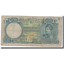 Banknote, Greece, 100 Drachmai, 1944, KM:170a, VG(8-10)