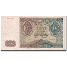 Banknote, Poland, 100 Zlotych, 1941, 1941-08-01, KM:103, EF(40-45)