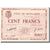 France, Saint-Omer, 100 Francs, 1940, série B, numéro 2607, UNC(63)