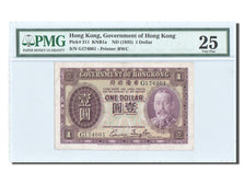 Hong Kong, 1 Dollar, 1935, KM:311, PMG VF25