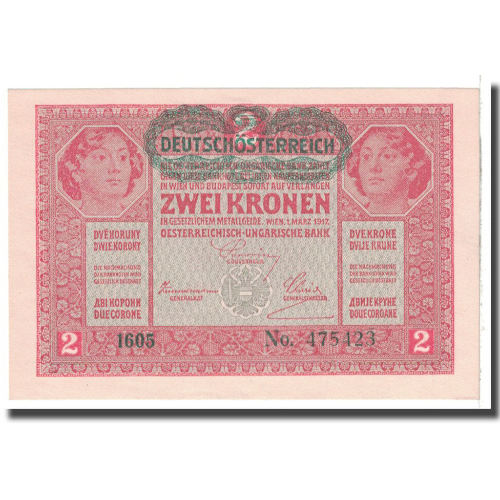 Banknote, Austria, 2 Kronen, 1917, 1917-03-01, KM:50, UNC(65-70)