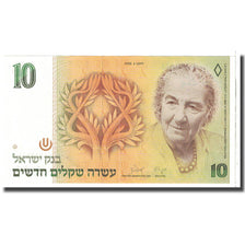 Banknote, Israel, 10 New Sheqalim, 1992, KM:53c, UNC(65-70)