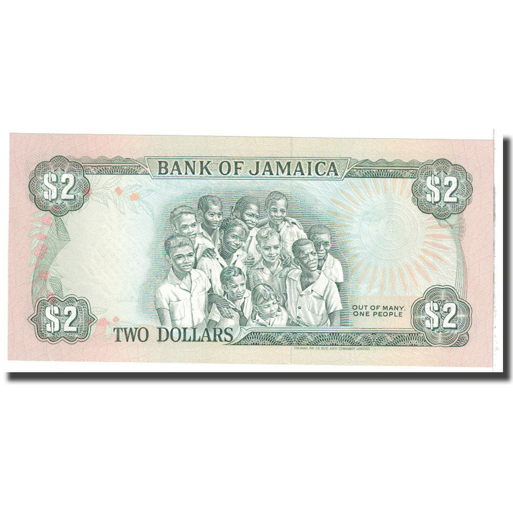 Banknote, Jamaica, 2 Dollars, 1990, 1990-01-01, KM:69d, UNC(65-70)
