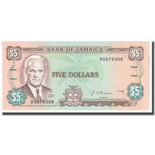 Geldschein, Jamaica, 5 Dollars, 1991, 1991-07-01, KM:70d, UNZ