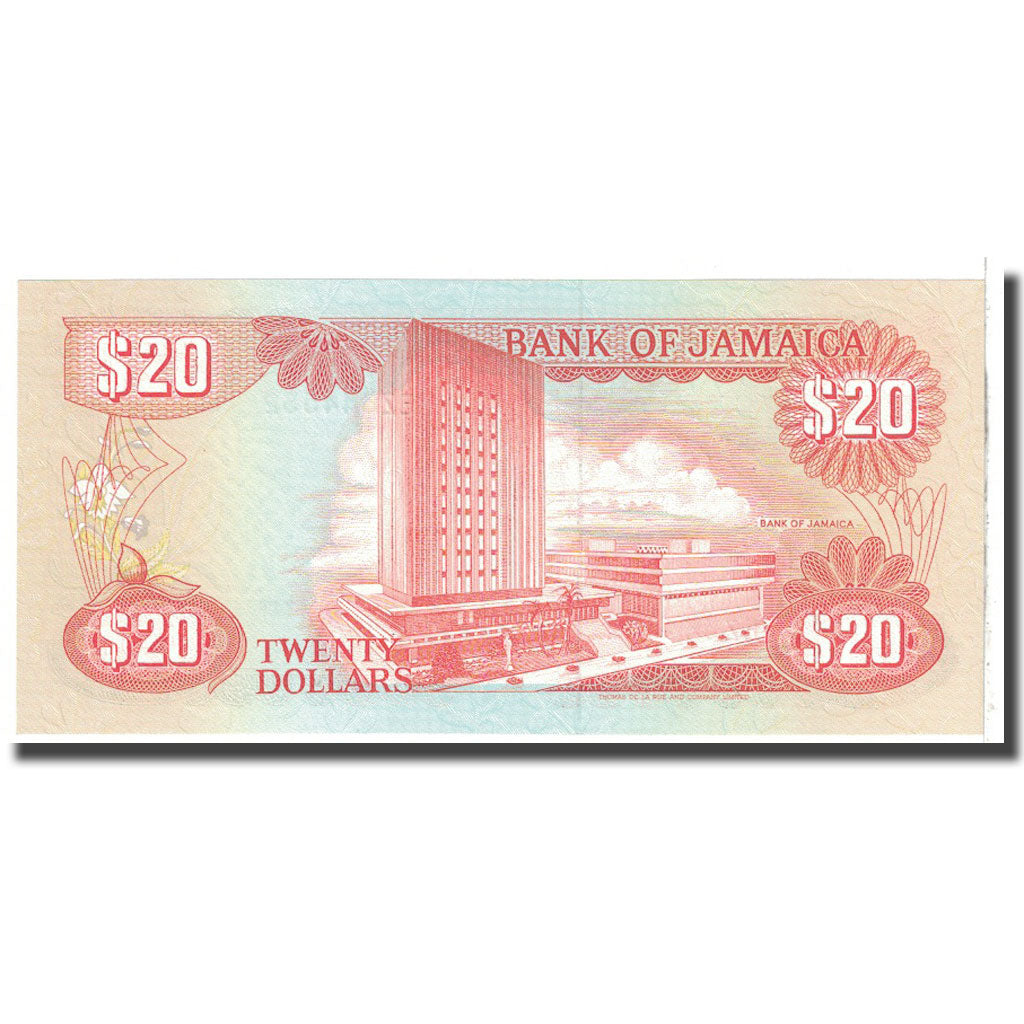 Banknote, Jamaica, 20 Dollars, 1985, KM:72c, UNC(65-70)