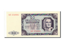 Poland, 20 Zlotych, 1948, KM #137, 1948-07-01, UNC(65-70), KE
