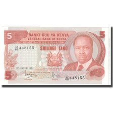 Banknote, Kenya, 5 Shillings, 1982, 1982-01-01, KM:19b, UNC(65-70)