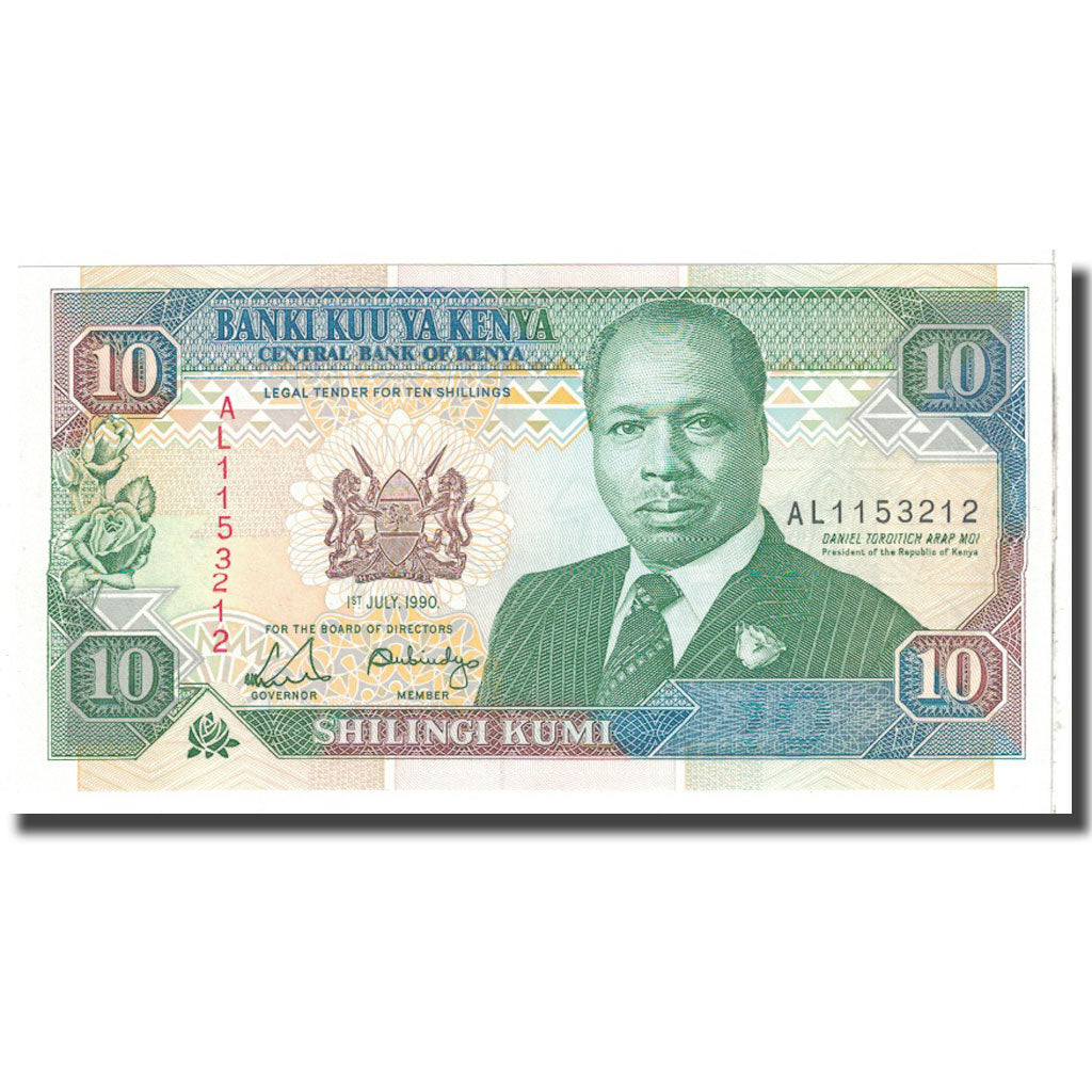 Banknote, Kenya, 10 Shillings, 1990, 1990-07-01, KM:24b, UNC(65-70)