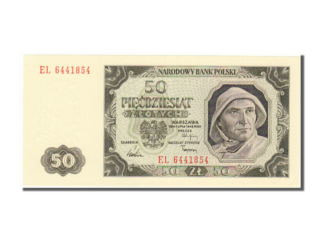 Poland, 50 Zlotych, 1948, KM #138, 1948-07-01, UNC(65-70), EL
