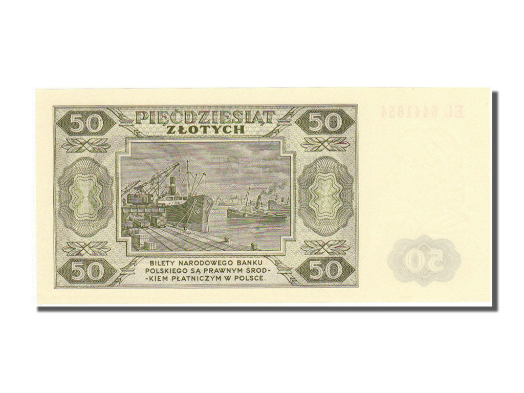 Poland, 50 Zlotych, 1948, KM #138, 1948-07-01, UNC(65-70), EL