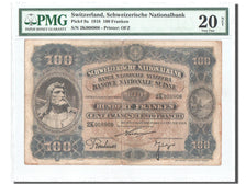 Billete, 100 Franken, 1918, Suiza, KM:9a, 1918-01-01, graded, PMG, 6007610-020