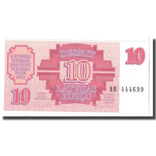 Billete, 10 Rublu, 1992, Letonia, KM:38, UNC