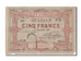 Banknot, Francja, 5 Francs, 1870, EF(40-45)