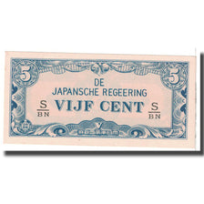 Banknot, Holenderskie Indie, 5 Cents, 1942, Undated, KM:120c, UNC(63)