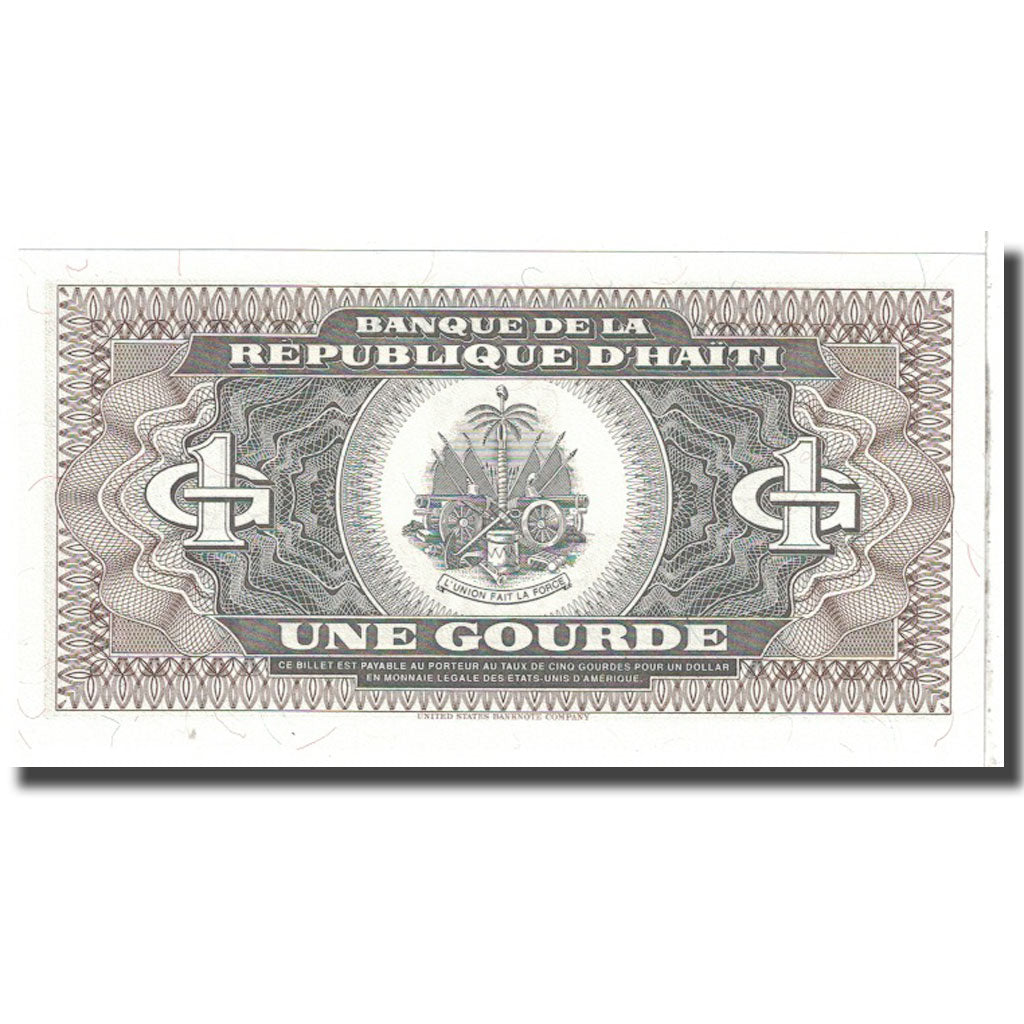 Banknote, Haiti, 1 Gourde, 1989, KM:253a, UNC(65-70)