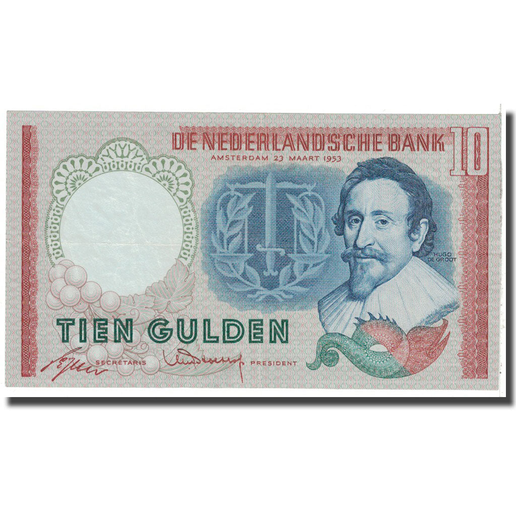Banconote, Paesi Bassi, 10 Gulden, 1953, 1953-03-23, KM:85, SPL-