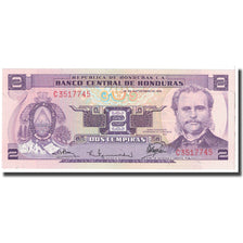 Banknote, Honduras, 2 Lempiras, 1976, 1976-09-23, KM:61, UNC(65-70)