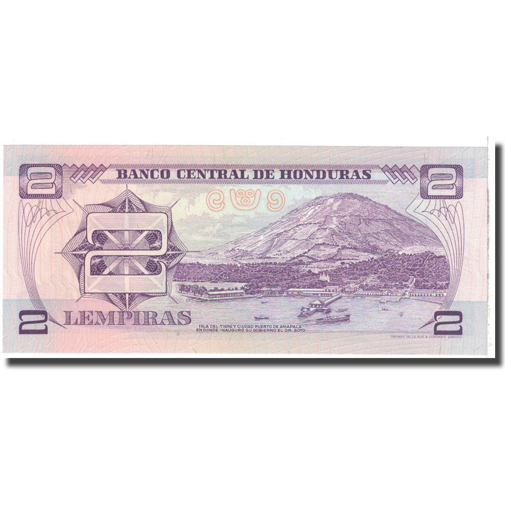 Banknote, Honduras, 2 Lempiras, 1976, 1976-09-23, KM:61, UNC(65-70)