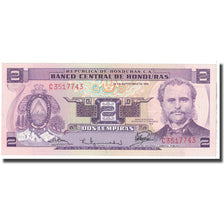 Banknote, Honduras, 2 Lempiras, 1976, 1976-09-23, KM:61, UNC(65-70)