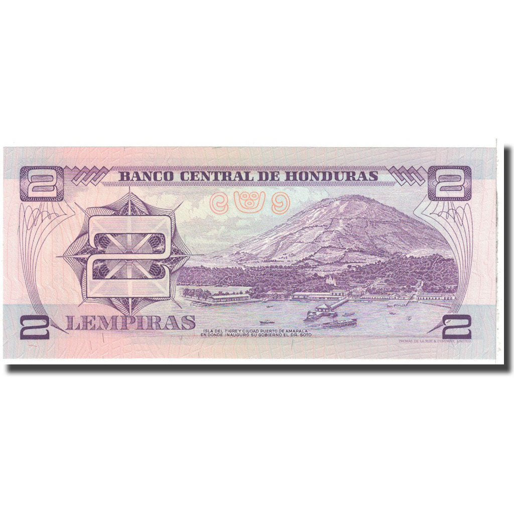 Banknote, Honduras, 2 Lempiras, 1976, 1976-09-23, KM:61, UNC(65-70)