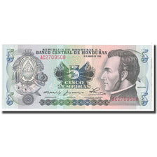 Banknote, Honduras, 5 Lempiras, 1980, 1980-05-08, KM:63a, UNC(65-70)