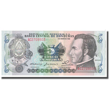 Billet, Honduras, 5 Lempiras, 1980, 1980-05-08, KM:63a, NEUF