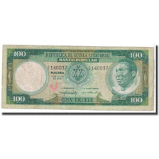 Banknot, Gwinea Równikowa, 100 Ekuele, 1975, 1975-07-07, KM:11, VF(20-25)
