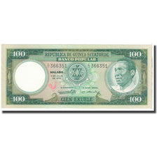 Biljet, Equatoriaal Guinea, 100 Ekuele, 1975, 1975-07-07, KM:11, NIEUW