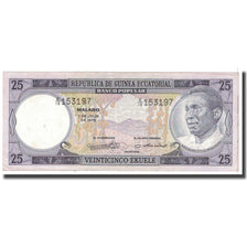 Banknote, Equatorial Guinea, 25 Ekuele, 1975, 1975-07-07, KM:4, UNC(65-70)