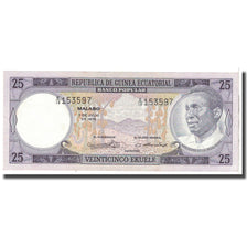 Banknote, Equatorial Guinea, 25 Ekuele, 1975, 1975-07-07, KM:4, UNC(65-70)