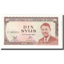Banknote, Guinea, 10 Sylis, 1971, KM:16, UNC(63)