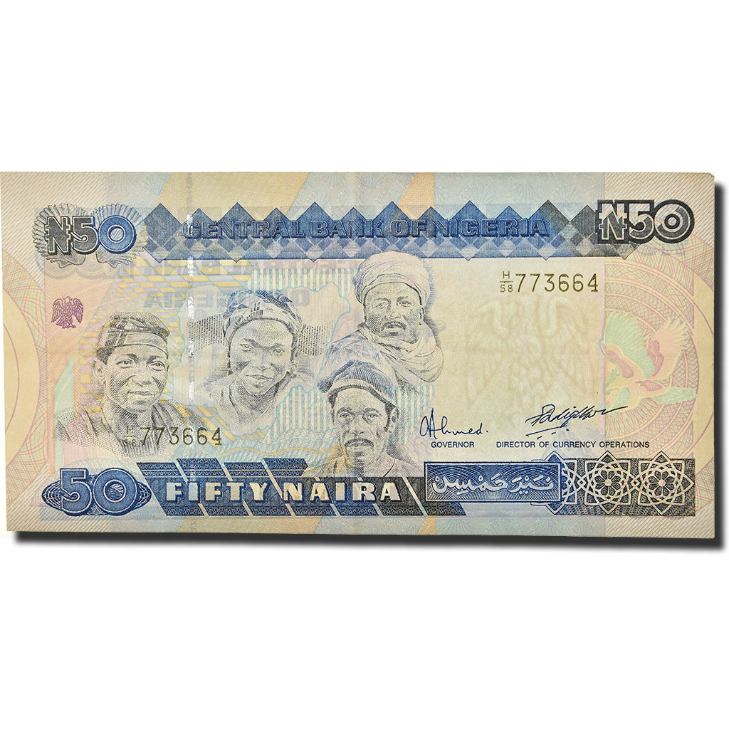 Banknote, Nigeria, 50 Naira, 1991, KM:27b, UNC(65-70)
